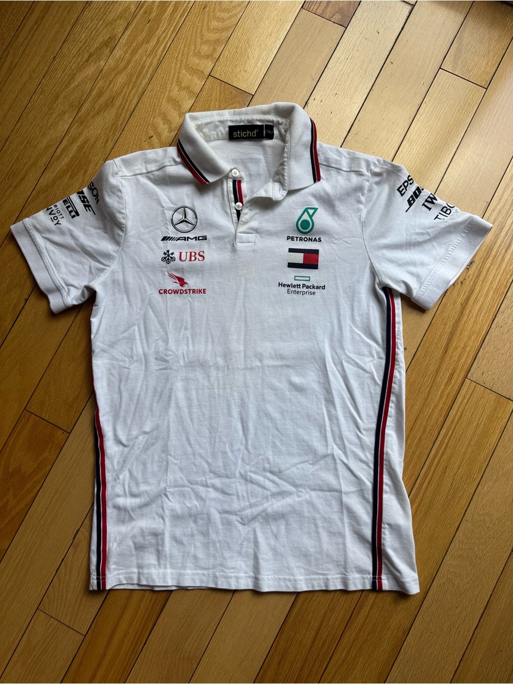 Mercedes AMG Petronas Racing Polo Shirt .